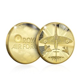 The Koin Club Royal Air Force Gold Coin Medal in RAF Insignia Box British Military Collectible