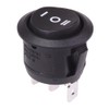 (On)-Off-(On) Momentary Round 20mm Rocker Switch 16A SPDT R13-112I-02