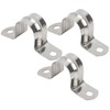 100pcs 25mm U Shaped Saddle Clamp Air Tube Conduit Clips