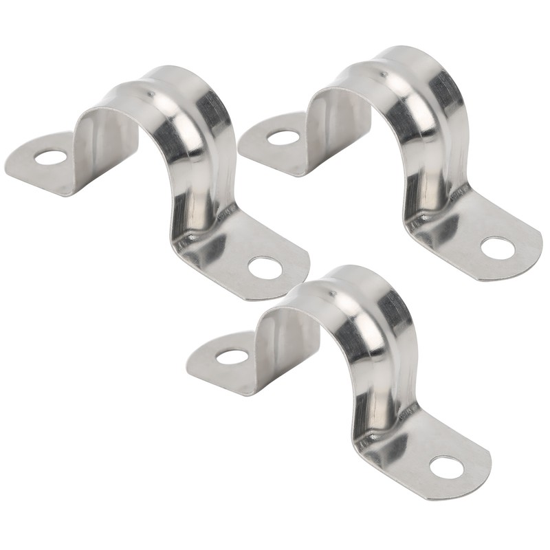 100pcs 25mm U Shaped Saddle Clamp Air Tube Conduit Clips