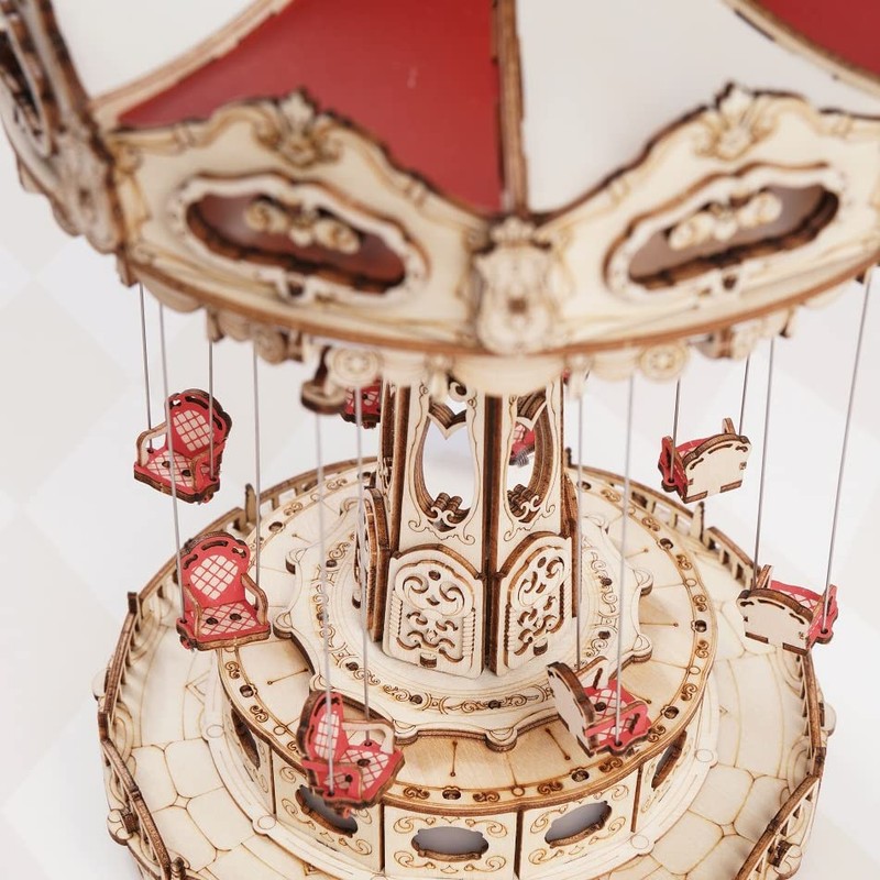 Tsukurundo ® Robotime 3D Wood Puzzle Amusement Park Series (Swing