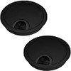 SOTECH 2 x Cable Ducts Matt Black Diameter 80 mm
