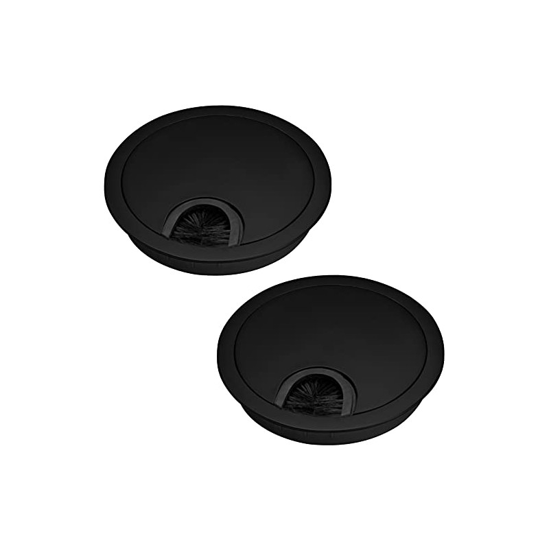 SOTECH 2 x Cable Ducts Matt Black Diameter 80 mm