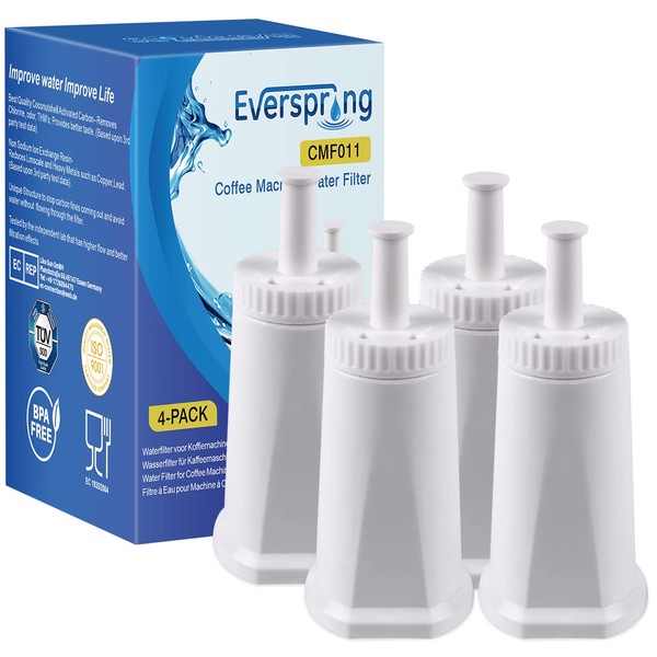 TÜV SÜD certified water filters for coffee machines replacement for SES008 SES810 SES880 SES920 SES980 SES990 not for SES875 4 pieces from EVERSPRING