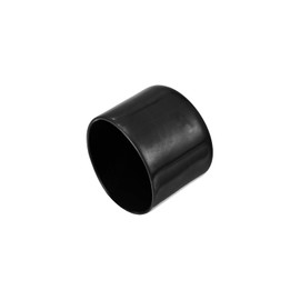 sourcing map 8pcs Rubber End Caps 37mm(1 7/16") ID Vinyl Round End Cap Cover Screw Thread Protectors Black