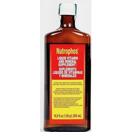 Nutrophos Liquid Dietary Supplement with B vitamins and minerals 16.9oz 500ml