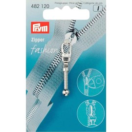 Prym Fashion Zipper Puller, Metal, Silver, 9.3 x 5.7 x 0.5 cm