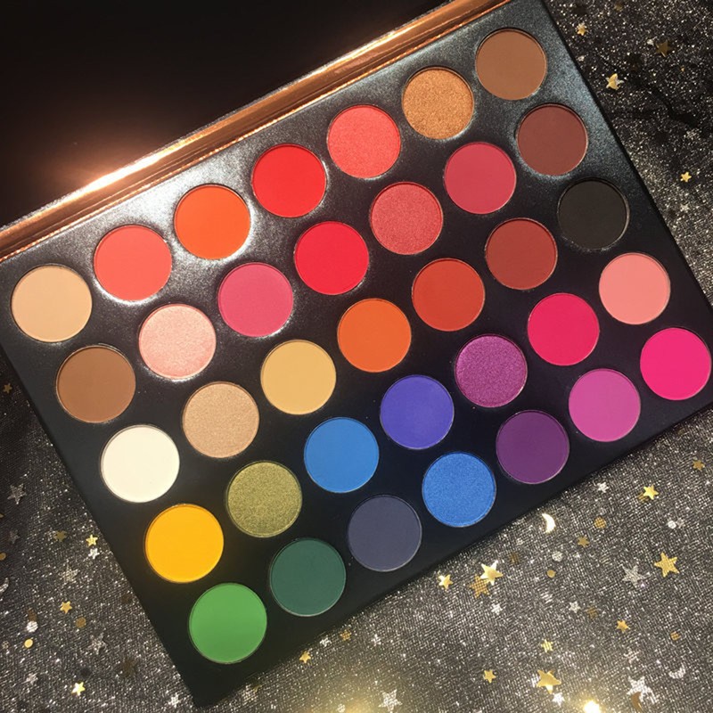BEAUTY GLAZED 35 Colors Pressed Powder Eyeshadow Pallet Eye Makeup