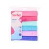 Sorbo Pack of 6 Extra Large Microfibre Cleaning Cloths, Multipurpose