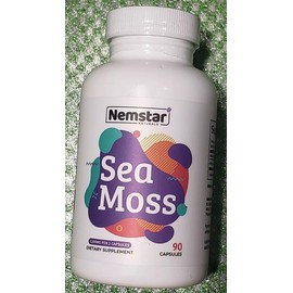 NEMSTAR Naturals - IRISH SEA MOSS - 90 Capsules - 1200mg per capsule - Ex 9/2025