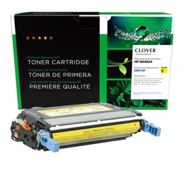 Clover Remanufactured Toner Cartridge Replacement for HP Q6462A (HP 644A) | Yellow