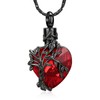 Imrsanl Heart Tree of Life Urn Necklace Cremation Jewelry for