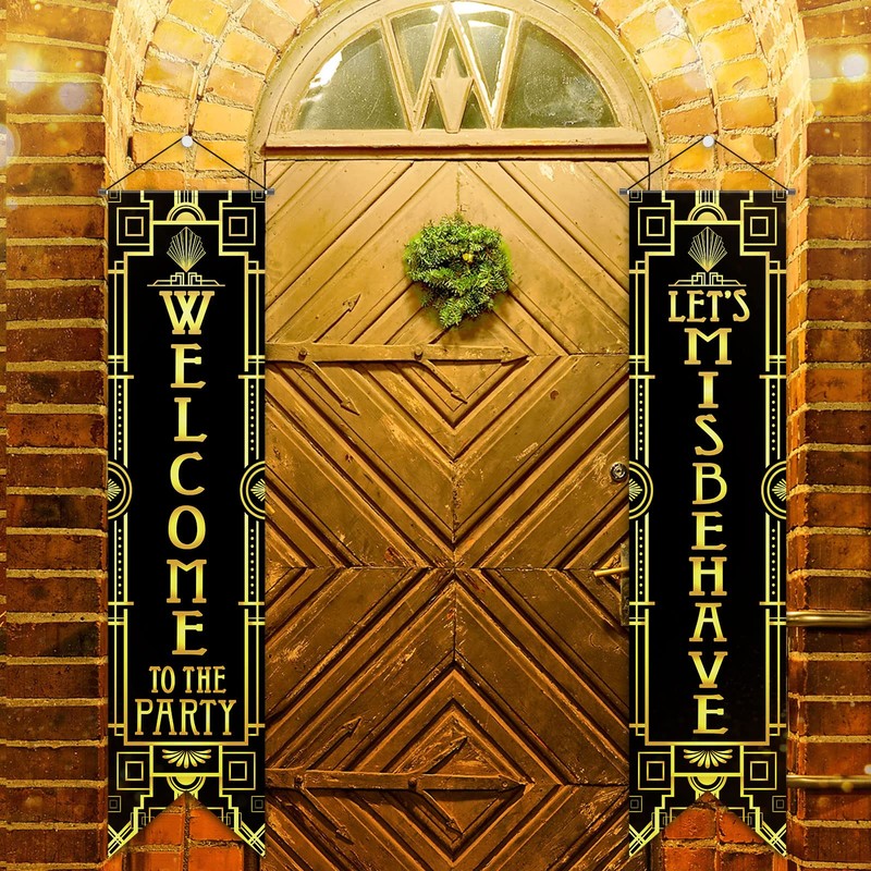 Roaring 20s - Letrero para puerta de fiesta (20), color