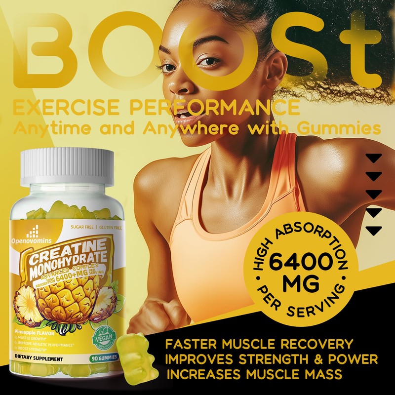 Creatine Monohydrate Gummies Complex for Men & Women -Advanced Formula