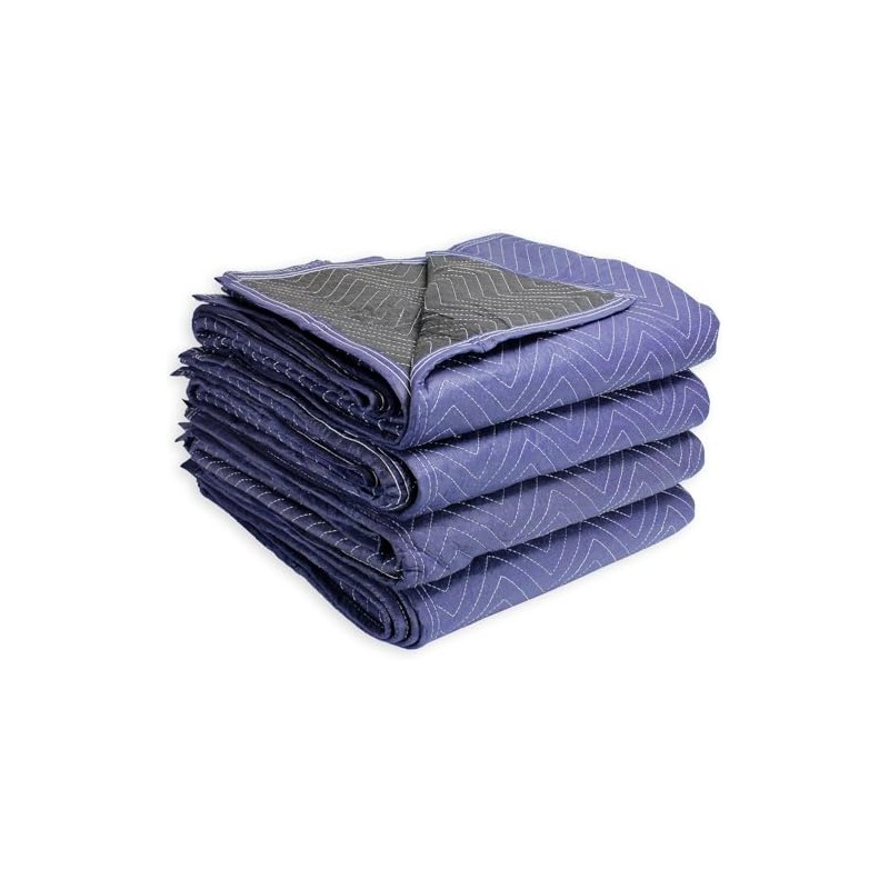 PackRite Moving Blankets 72" x 40" Quilted Heavy Duty Furniture