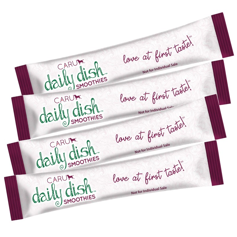 Caru Daily Dish Smoothies Lickable Treats for Dogs (Chicken, Pack