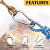 ThreeLeaves Stainless Steel Carabiner Clips Heavy Duty.Spring Snap Hook Carabiner