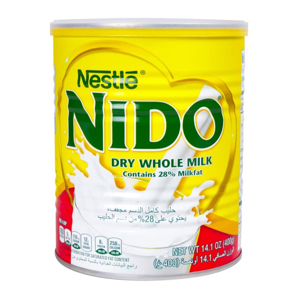 Nestle Nido Milk Powder, Imported from Holland, Specially Formulated, Fortified with Vitamins and Minerals, Easy To Prepare, over 12 months, 14.1 oz