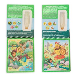 Kanga Toys 3 Pack of Bible Aqua Brush Activity Books for Kids Ages 3+: Old Testament #1, Old Testament #2, and New Testament Set