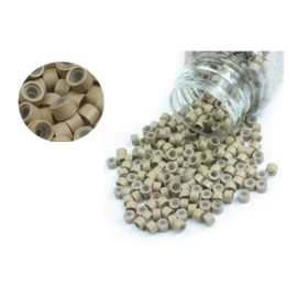 Gala Grapas Con Silicon Extensiones Millar 1000pzas Beige Rubias