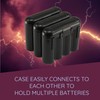 4 AA/AAA / CR123A Black Battery Holder Storage Cases