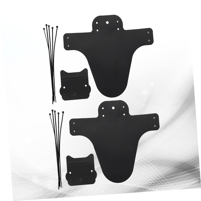 BESPORTBLE 2 Sets Bike Mudguard Set Lightweight Black Front Fork