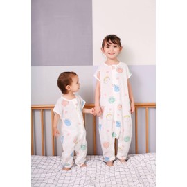 TADO MUSLIN Organic Cotton Baby Sleep Sack - 3 Pack Split Leg Wearable Blanket, 0.5 TOG Breathable Sleeveless Sleeping Sack with YKK Zipper for Toddlers