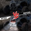 SAUTVS Front Red Grille with LED Light for Maverick X3,