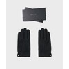 Noir Lambskin Suede Touch Gloves (Black Suede)