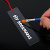 60Pcs Clear Acrylic Bookmarks Blank Clear Acrylic Craft Bookmarks 30Pcs
