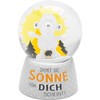 Sheepworld Dream globe motif sun, snow globe, glass, polyresin, motif
