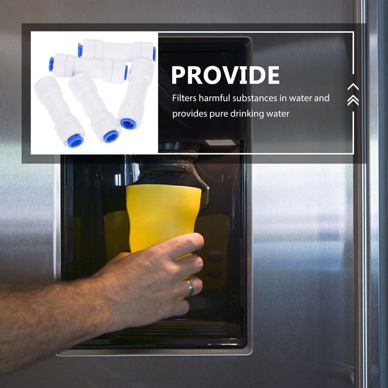 Ipetboom 5pcs 1/4" Check Valve Water Filter Replacement Check Valve