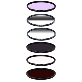 ICE AstroMax 6 Slim Filter Set 58mm LiPo, Reverse Grad 0.9, Soft Grad 0.9, ND100000 16.5 Stop ND, UV-IR Cut, Infrared 760nm Optical Glass 58