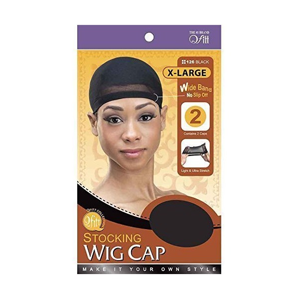 (3 Pack) Qfitt – Stocking Wig Cap XL #126