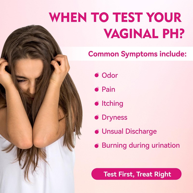 Vaginal pH Balance Test Strips, 50 Feminine pH Test Kit