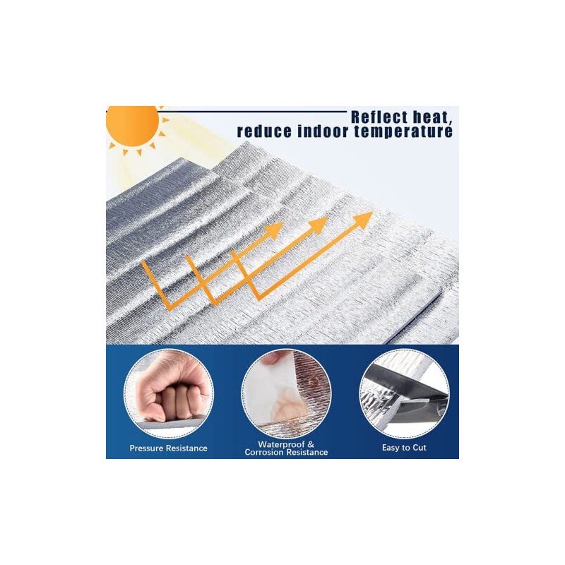 8 Pcs 24'' x 48" Garage Door Insulation KIT Set
