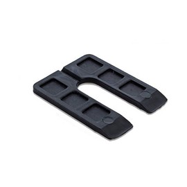 Plastic Structural Shim Horseshoes U Shape, Size: 3" x 4" x 1/4". Pack of 50 Pcs. Black Color, Made in U.S.A. Levelers for Window & Door Shims. BFSEALS