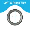 100-Pack 3/8" Pressure Washer Quick Coupler O-Rings Fit for M22