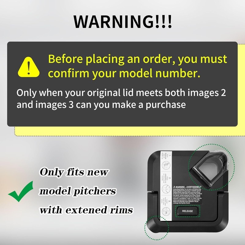 Blender Lid Replacement for Ninja Pitcher,Blender Top Replacement Parts Compatible