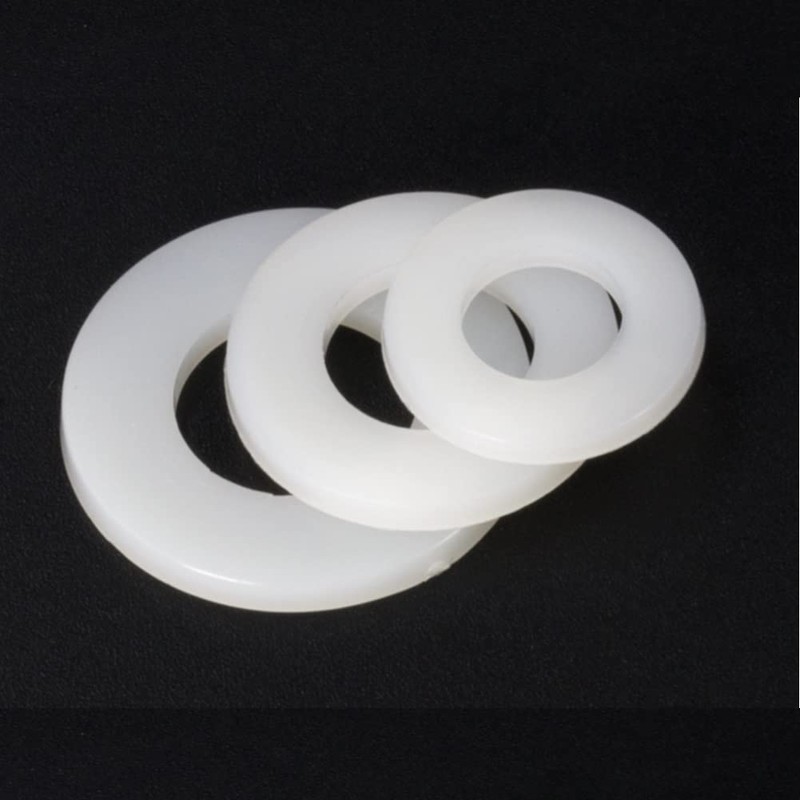 CONPHERON White Plastic Washers Nylon Flat Washers Rubber Insulating Spacers