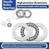 4 Sets NTA1220+2TRA Thrust Needle Roller Bearings with Two Washers,