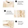 Men's Knit Sweater Crewneck Loose Fit Casual Twist Patterned Textured