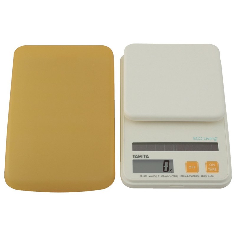 タニタ クッキングスケール キッチン はかり ソーラー 2kg 1g単位 オレンジ SD-004 OR
