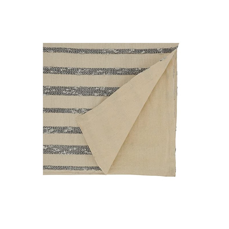 SARO LIFESTYLE Decima Collection Thin Striped Design Table Runner, 16"x72",