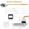 ANIS·KEAAR Universal Toilet Handle Replacement Kit | Brass Thickened Linkage