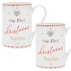 Mad Dots Set of 2 Boxed Christmas Mugs with Diamante