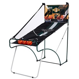 Lancaster Sports EZ Fold Basketball Arcade Game, Indoor 2 Player Dual Hoop Shot Challenge