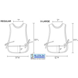Kelly Green Kids Art Smock, Cobbler Apron, Poly/Cotton Twill Fabric (Regular)