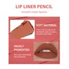 Jutqut Spanish Pink Matte Lipstick Lip Liner Pencil With Sharpener,