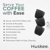 HUSKEE Espresso Cups Set of 2 - Reusable Small Coffee